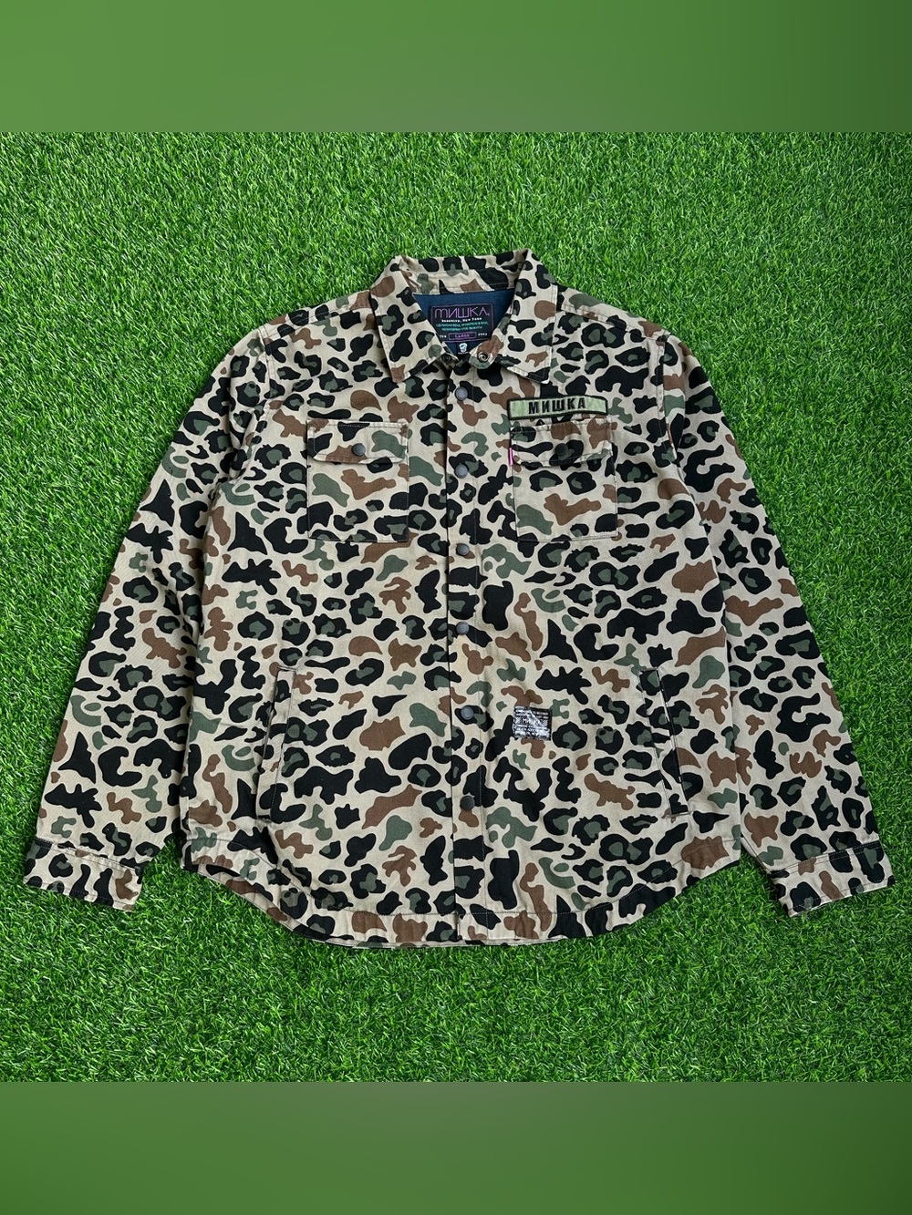 Mishka Leopard Camo Over-Shirt Jacket